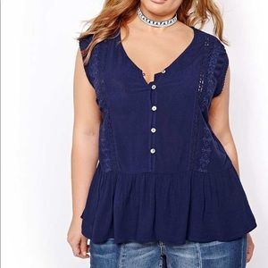 Love & Legend blue top